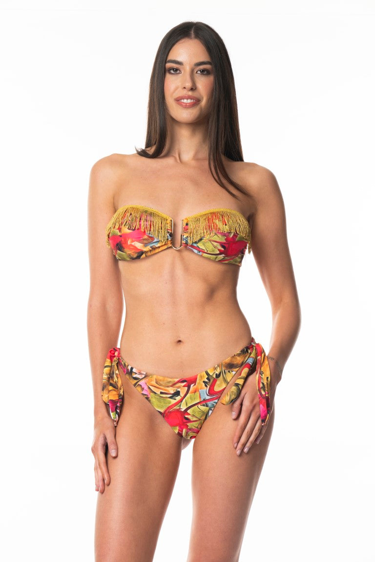 Bikini Fascia Passamaniera Ferretto Oro Latin Brazil