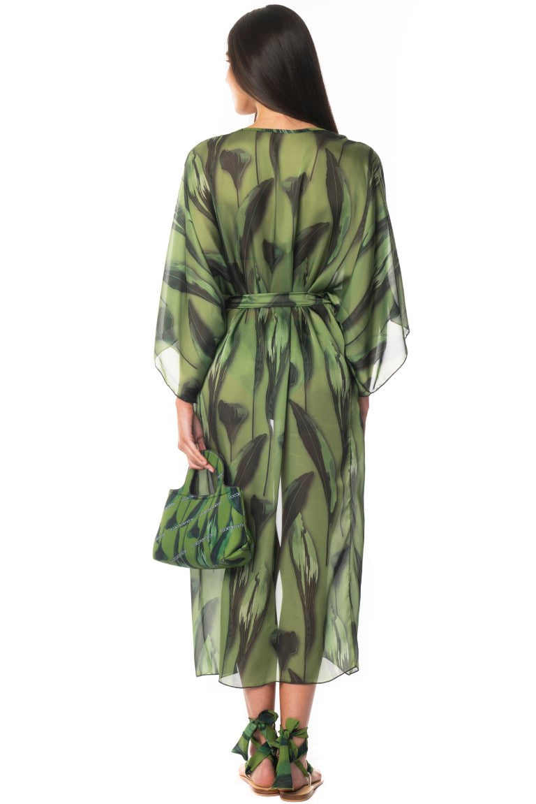 Kimono Lungo Green Luxury