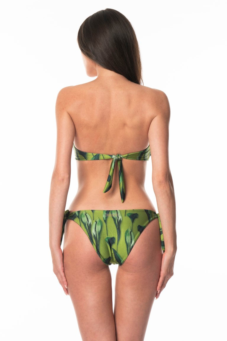 Bikini Fascia Anello Oro Paillettes Green Luxury