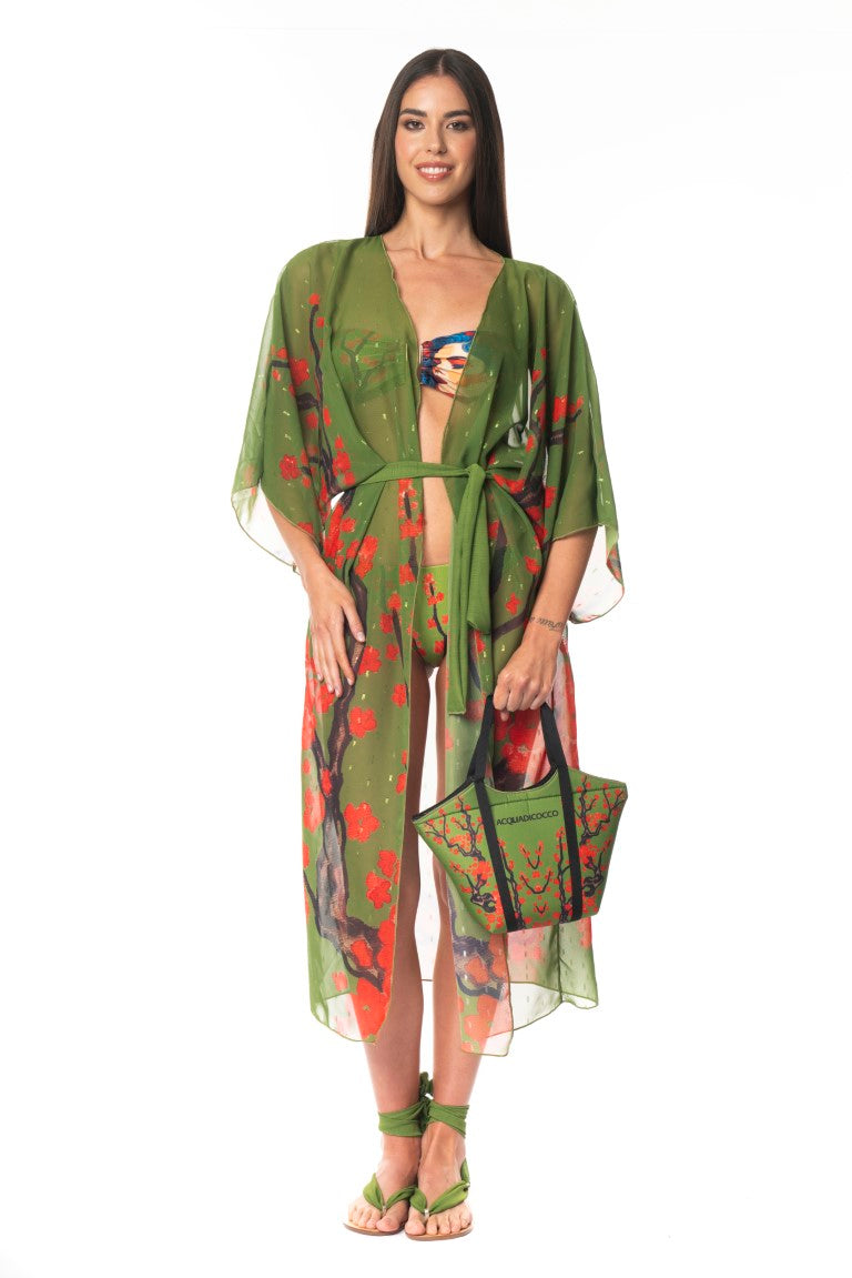 Kimono Lungo Garden Chic