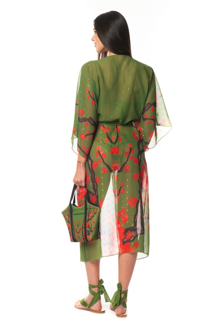 Kimono Lungo Garden Chic