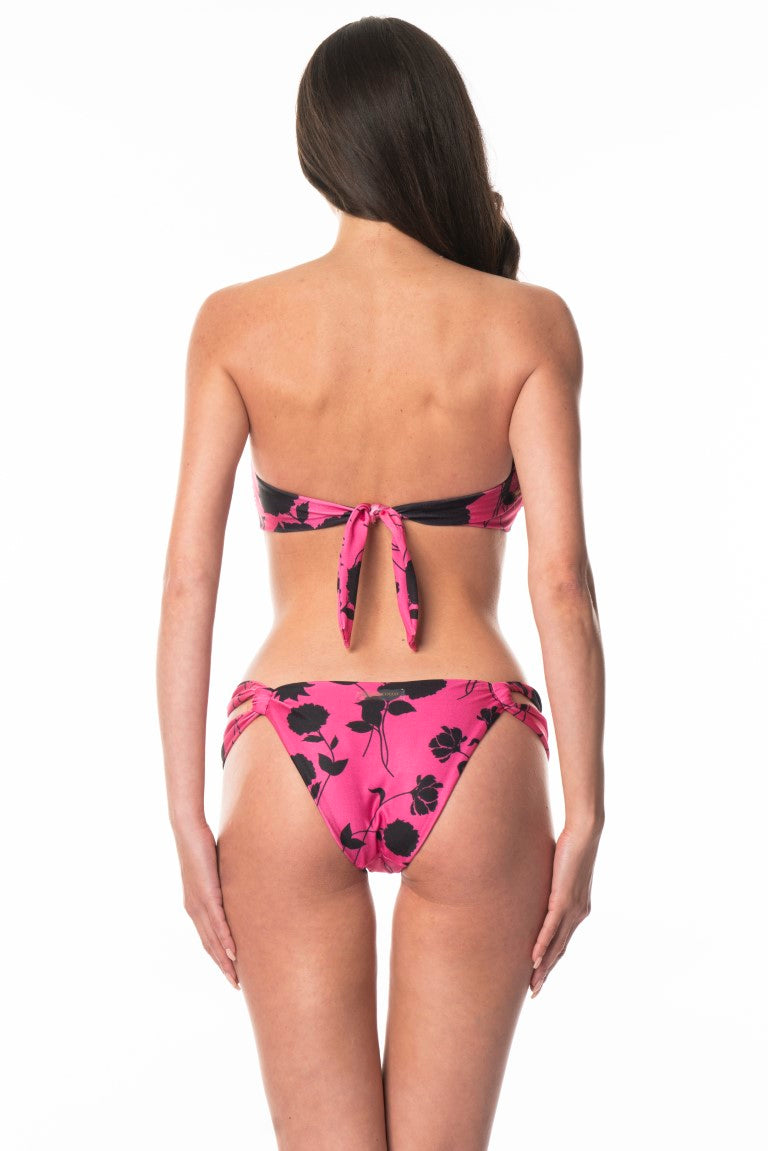 Bikini Fascia Strass Luxury Coral