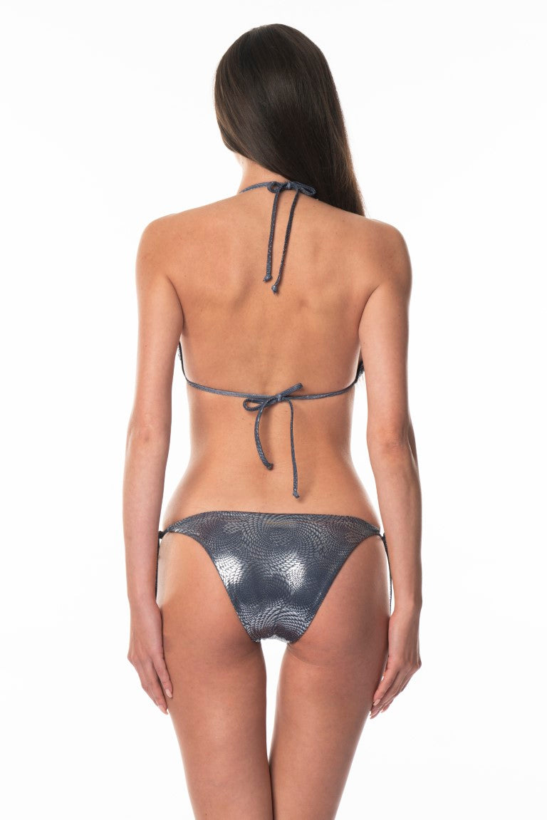 Bikini Triangolo Anello Argento Silver Foil