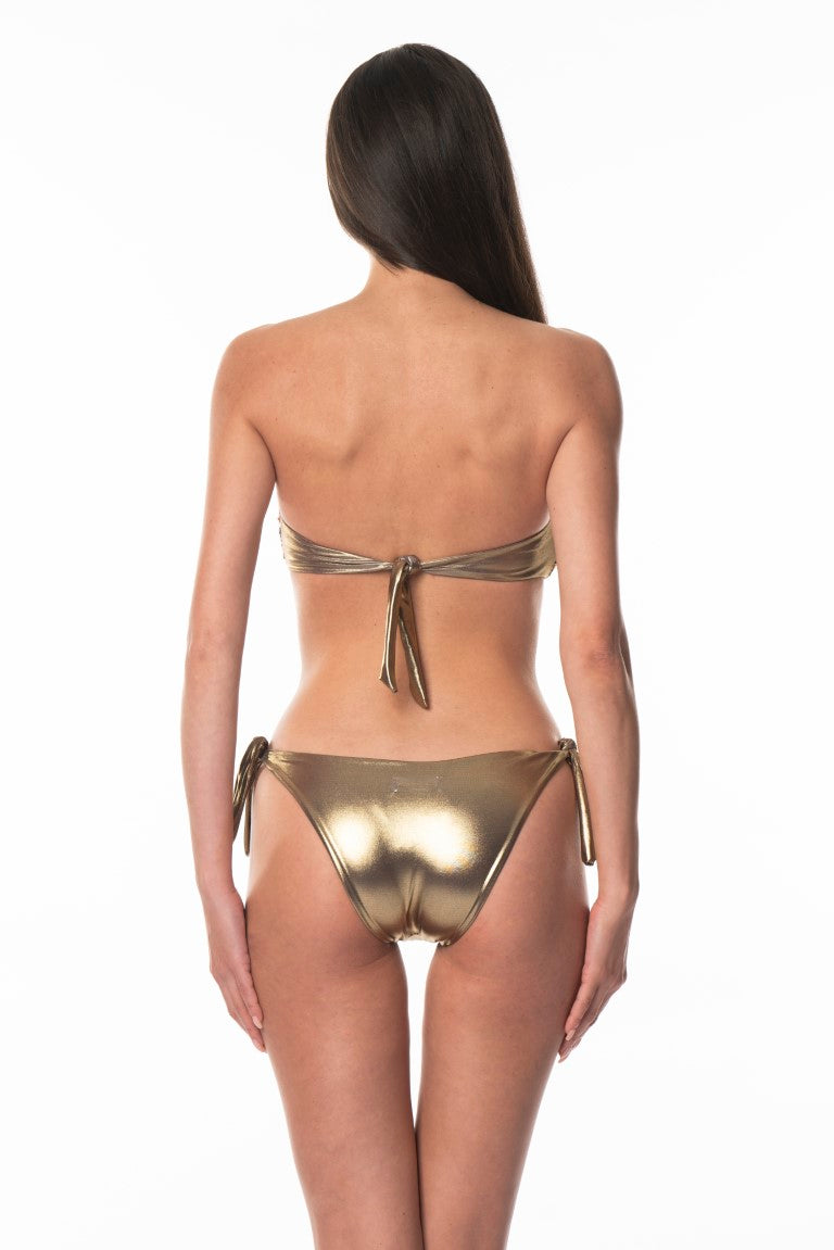 Bikini Fascia Anello Oro Paillettes Gold Foil