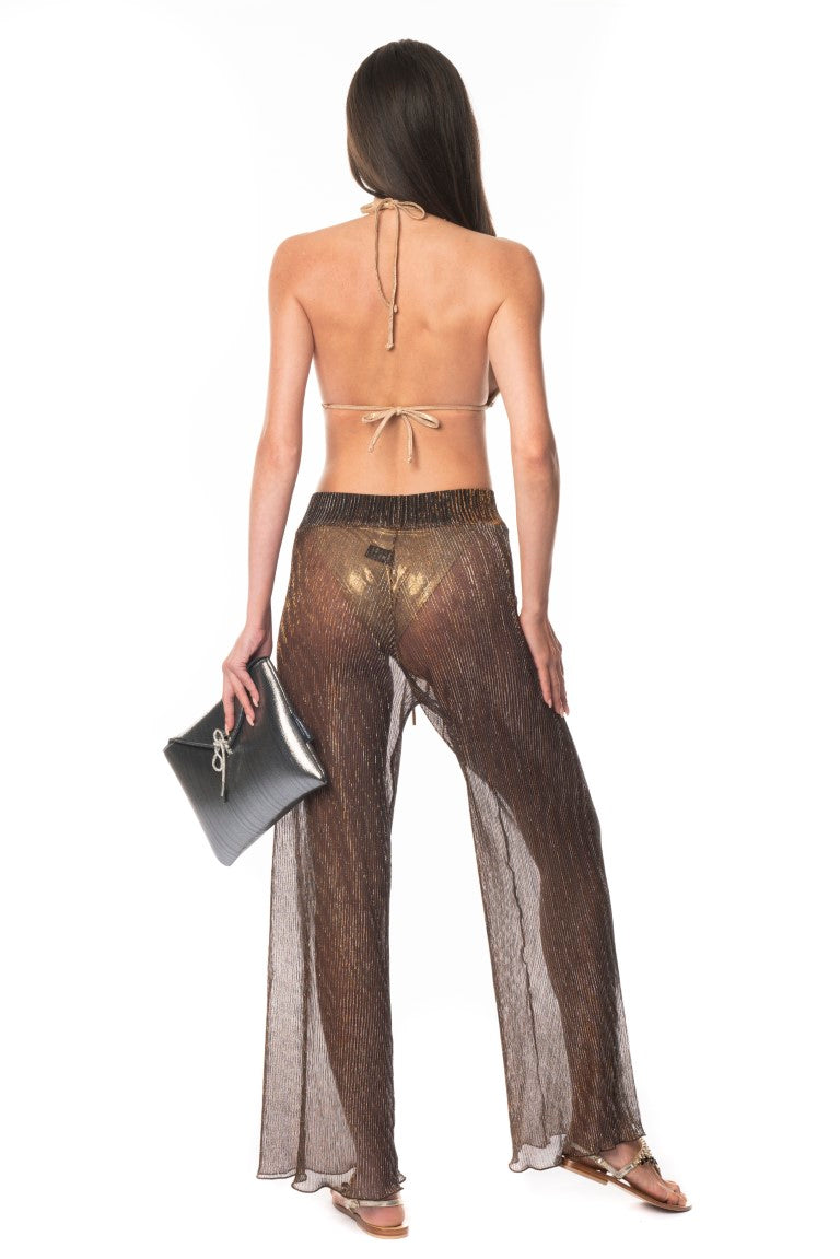 Pantalone Largo Bronzo